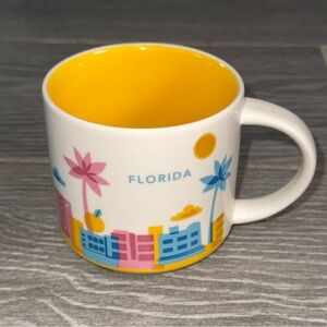 Starbucks Coffee Florida You Are Here Collection 14 Ounce Coffee Mug Colorful